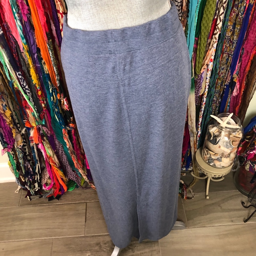 Uniqlo maxi skirt new without tags blue size Medium - Picture 3 of 9